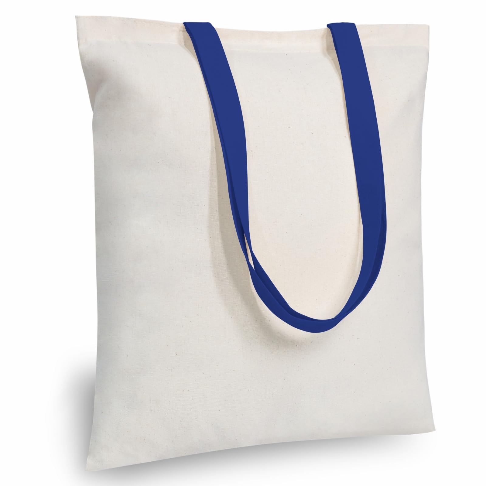 TOPDesign 12-Pack Economical 16x15 Cotton Tote Bag, Lightweight Medium Reusable Grocery Shopping Cloth Bags, Suitable for DIY, A