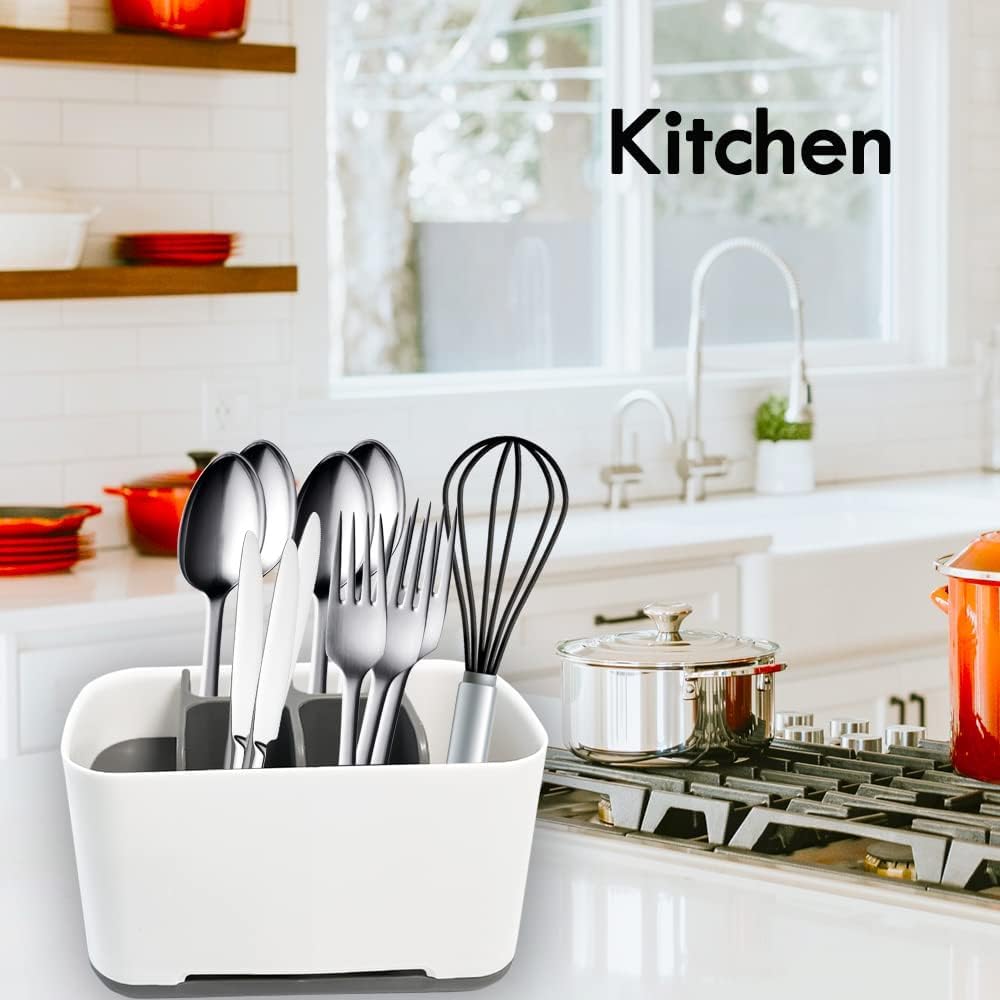 Leawall Toothbrush Holder, Toiletries Holder Stand Plastic Caddy Organizer For Tooth Paste & Tooth Brush | Toiletries Holder Sta