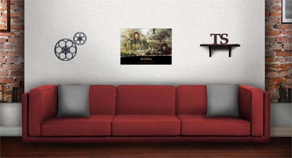 Mightyprint Lord Of The Rings Trilogy - The Journey - Durable 17    X 24 Wall Art - Not Made Of Paper - Officially Licensed Coll