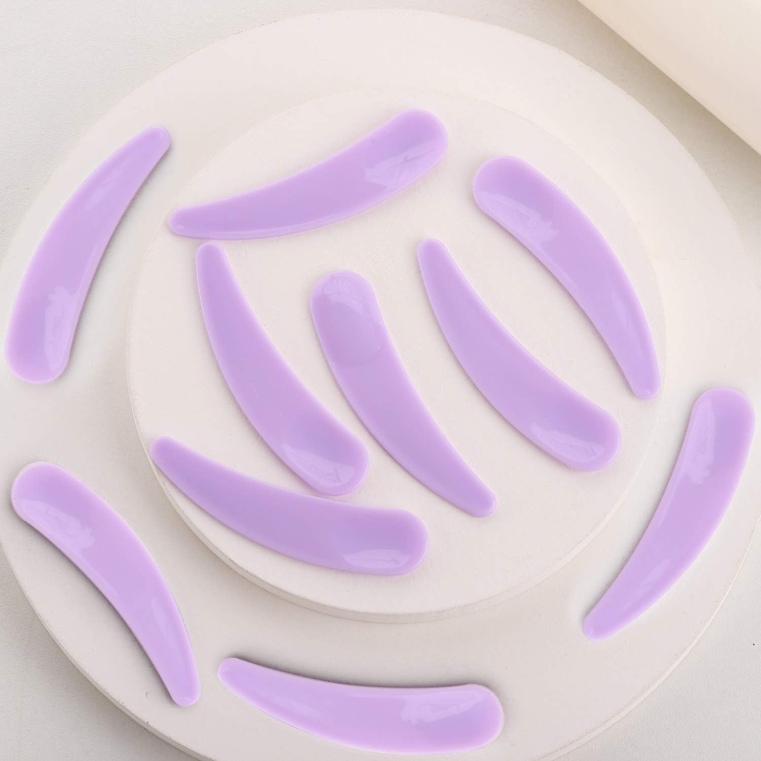 100 Count 10G Small Sample Containers With Lids And 10 Pcs Mask Spatula, Refillable Cosmetic Jars Plastic Makeup Containers Lip
