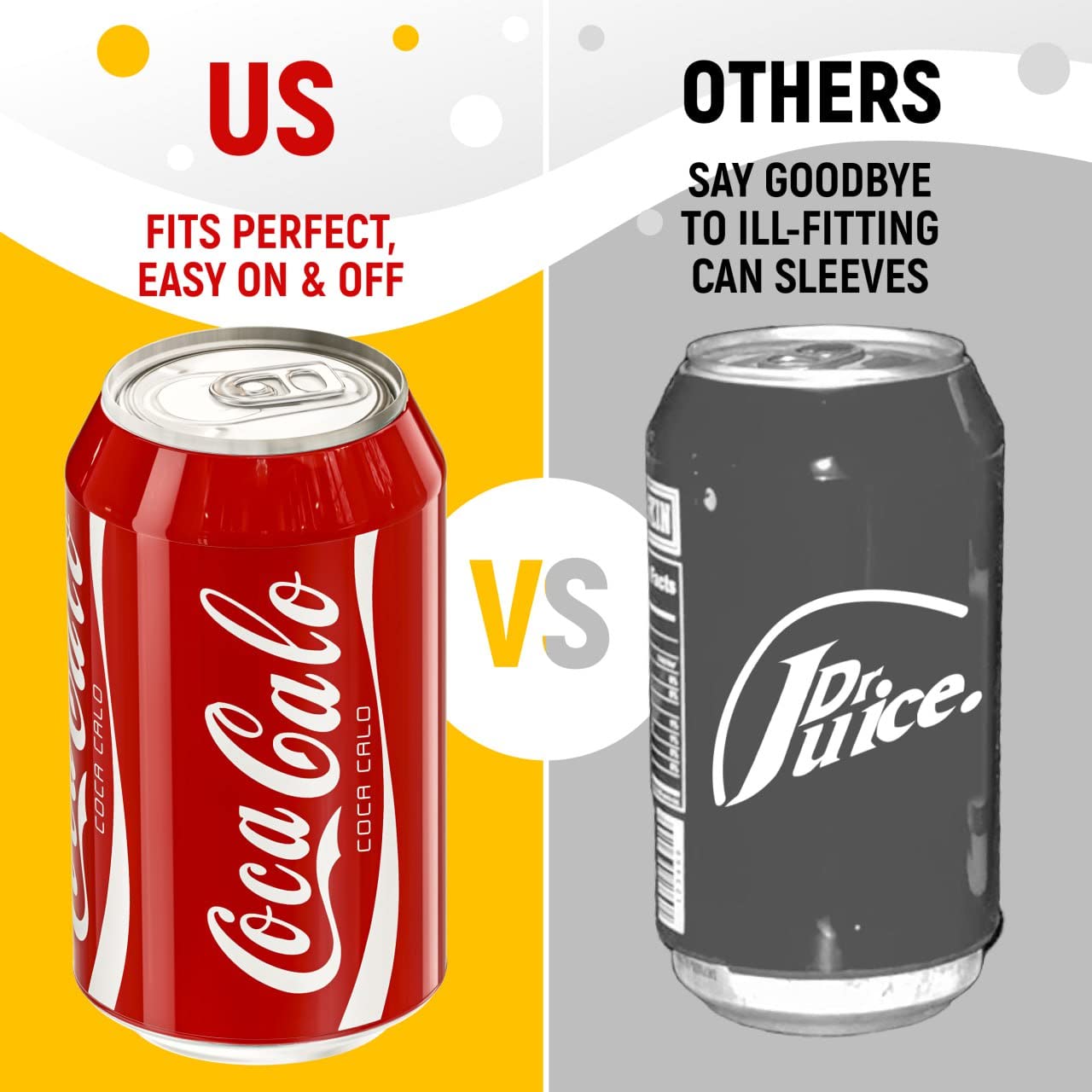Skywin Silicone Can Sleeve - Disguises Can As Soda (Red)