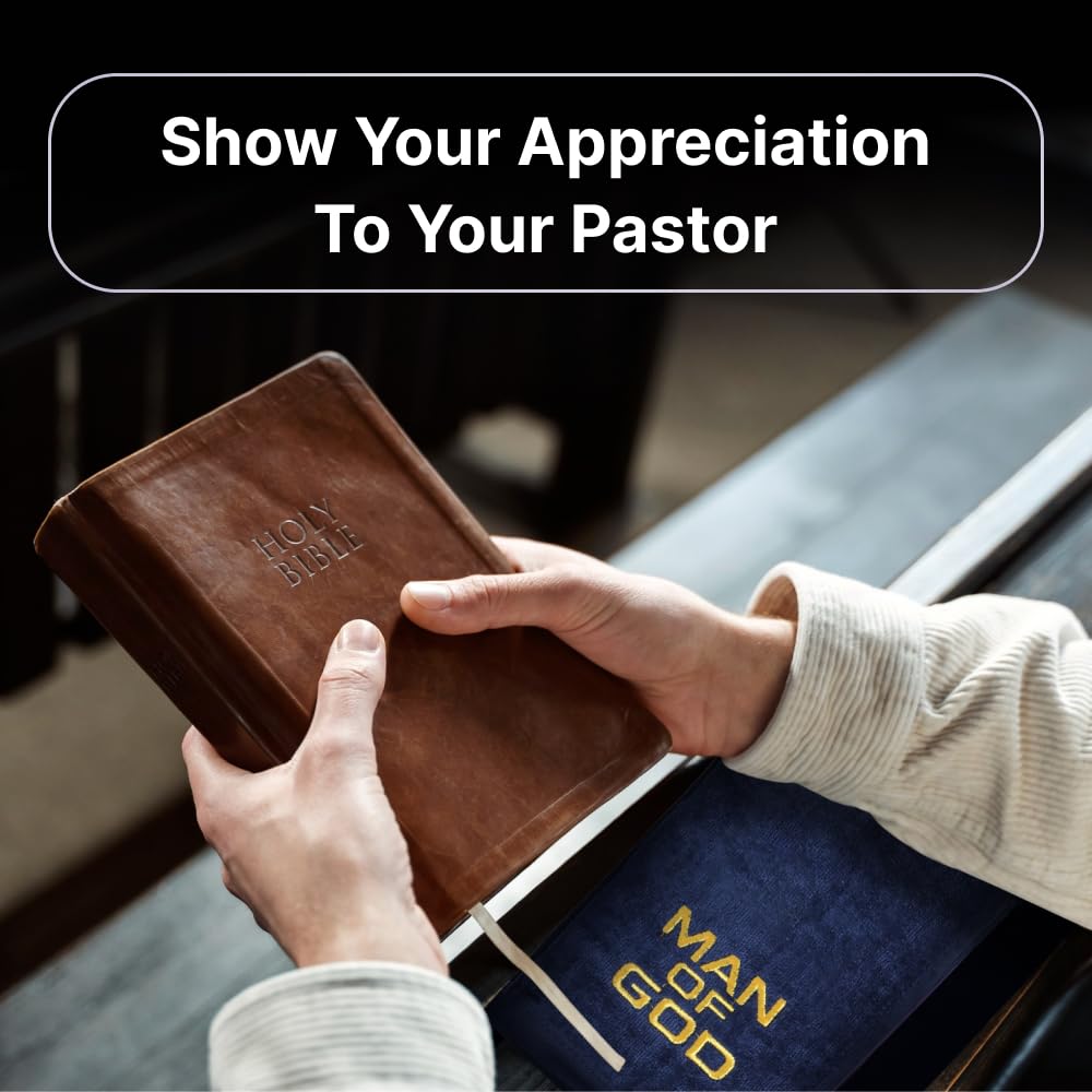 Swanson Christian Products Hand Towel Man Of God Towel W/Gold Embroidery Pastor Appreciation Gift Fathers Day Present Face Towel