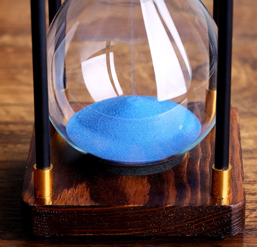 Premium Large Hourglass Sand Timer 60 Minutes, Decorative Sandglass Clock, Modern Hour Glass Timers Gift For Men & Women, Time M