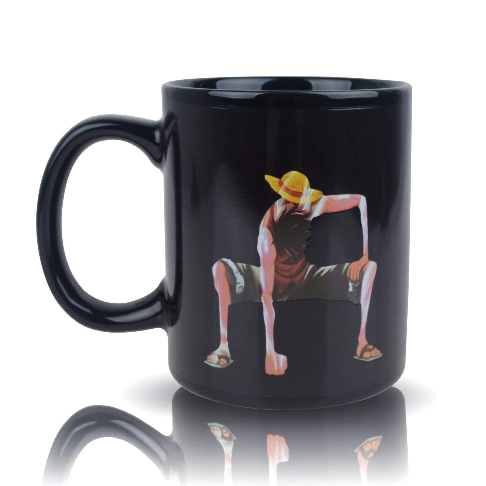 Beneu Color Changing Coffee Mug Heat-Sensitive Reactive Ceramic Cup Magic Funny Anime Mugs Christmas Gifts