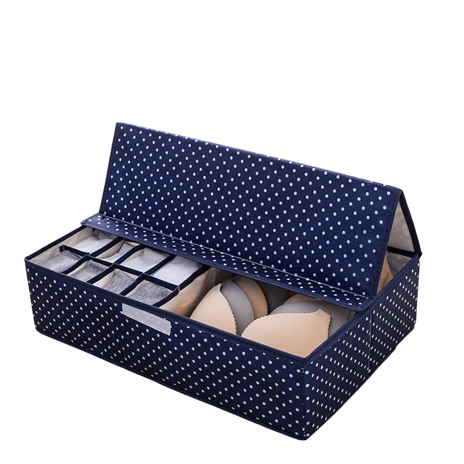 Seyrolin Innerwear Organizer 16+1 Compartment | MultiCompartment Closet Organizer | NonSmell Foldable Fabric Storage Box For C