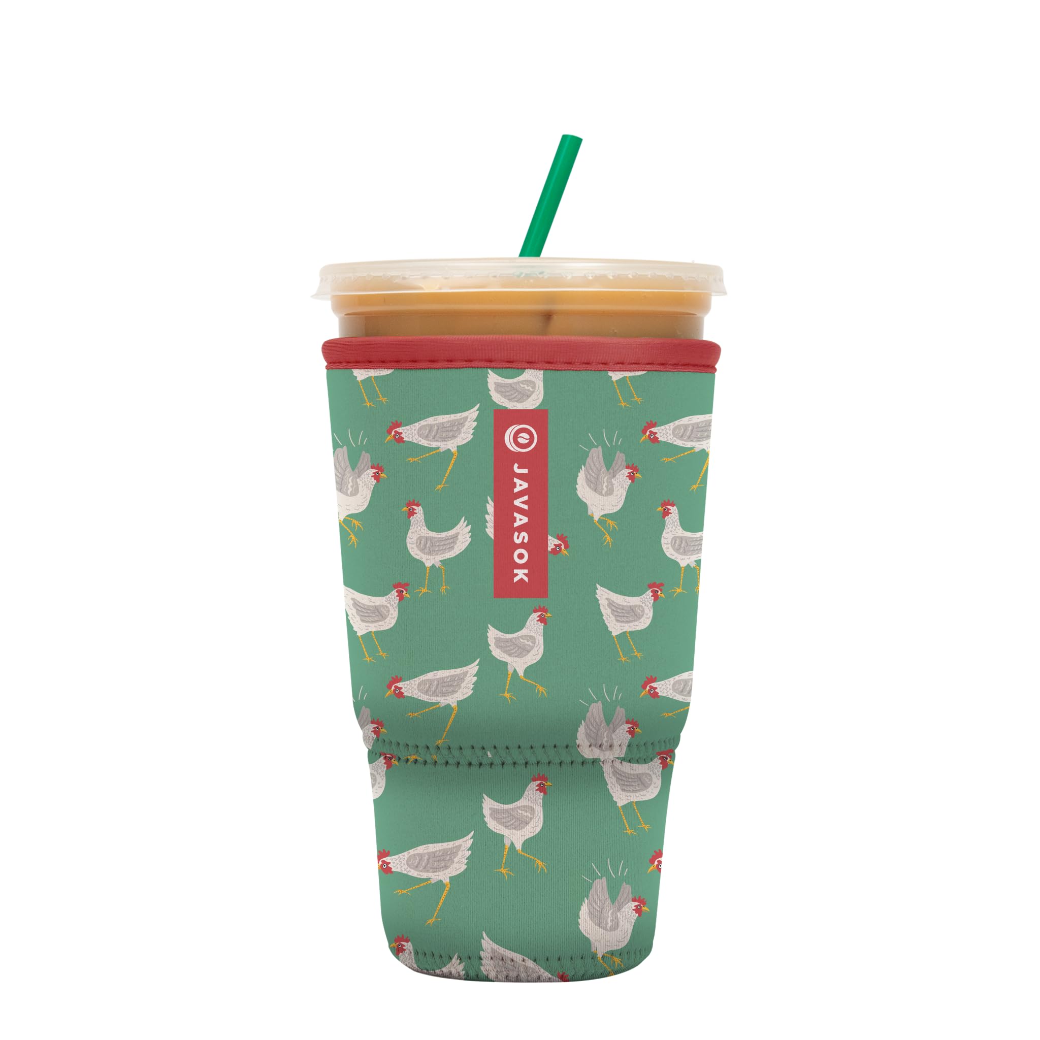 Sok It Java Sok Iced Coffee & Cold Soda Insulated Neoprene Cup Sleeve (Flew The Coop, XLarge: 38-42oz)
