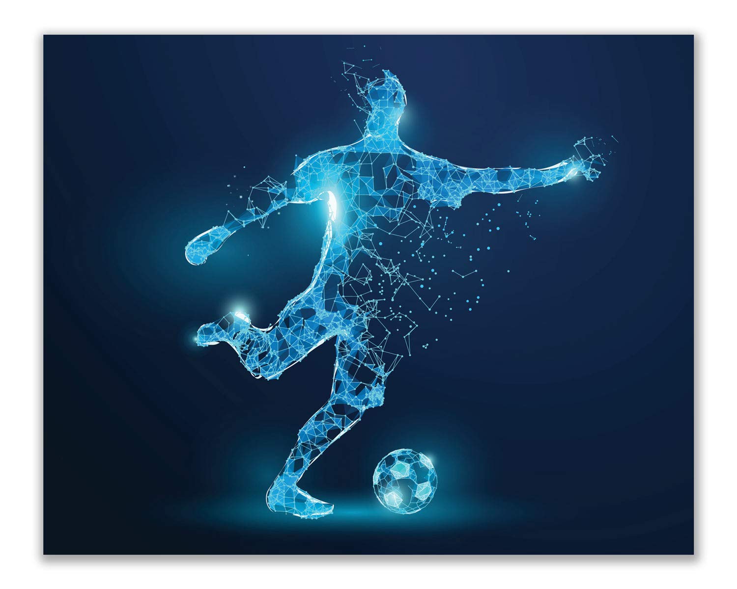Soccer Wall Art Prints Set of 4 (8x10) Unframed Soccer Posters Soccer Room Decor For Men Kids Teenagers Soccer Poster Set For Bedroom Man Cave Soccer Wall Decor Soccer Boys Bedroom Decor X-Ray