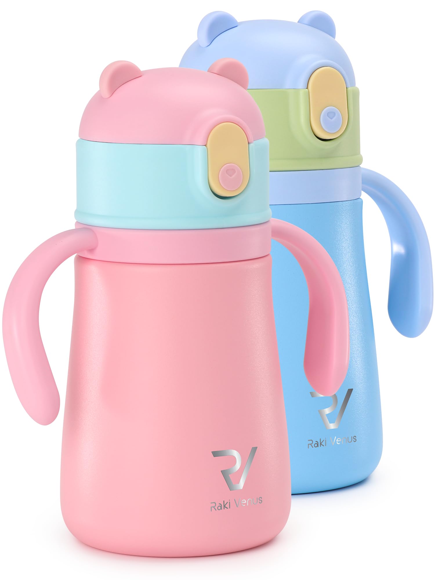 Raki Venus 2 Cup sets/12oz with StrawDoubleWall Vacuum Kids Water Bottle