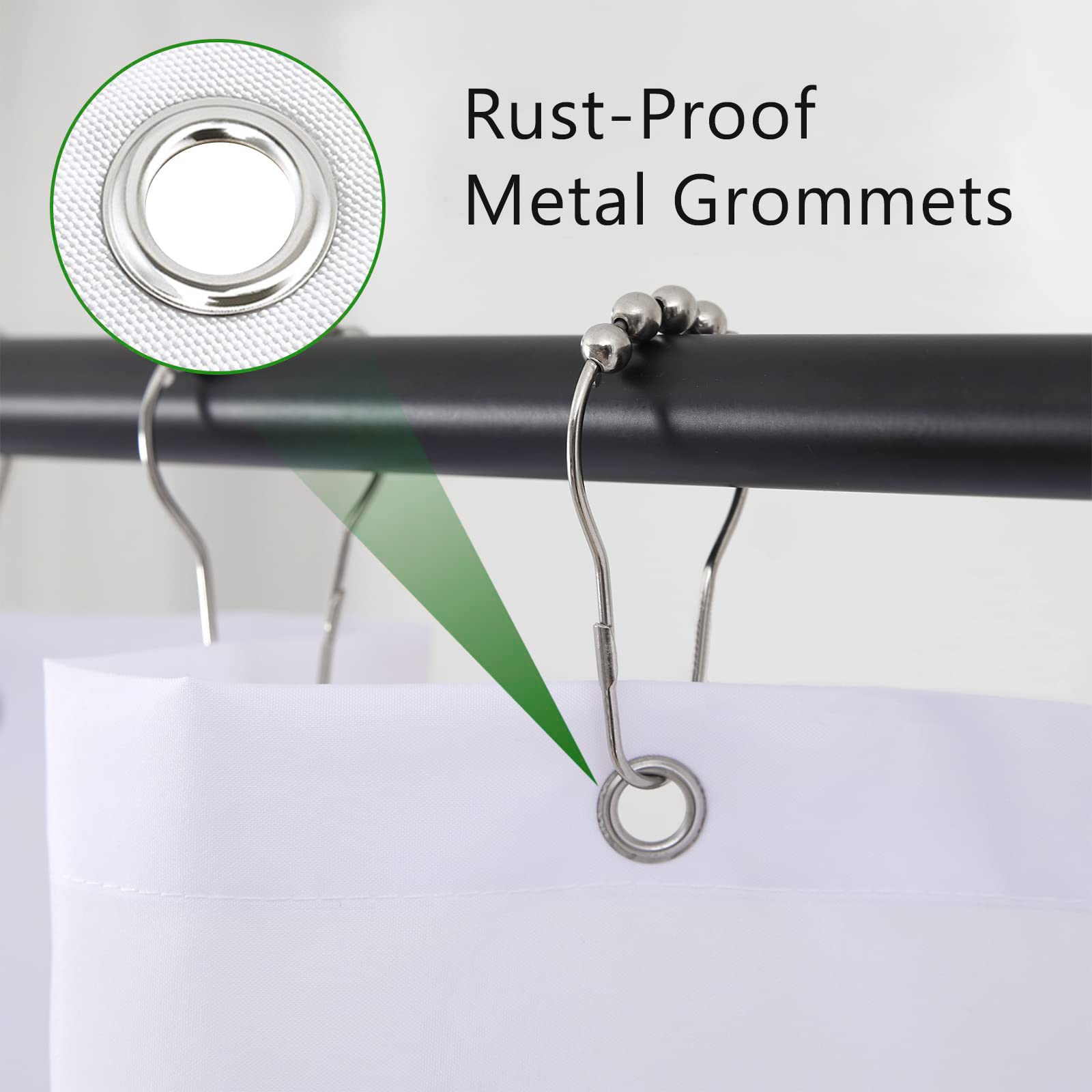 Mitpok Funny Skull Skeleton Shower Curtain Extra Long Cool Unique Gothic Spooky Bone In Bathtub Cat Horror Halloween Bathroom De