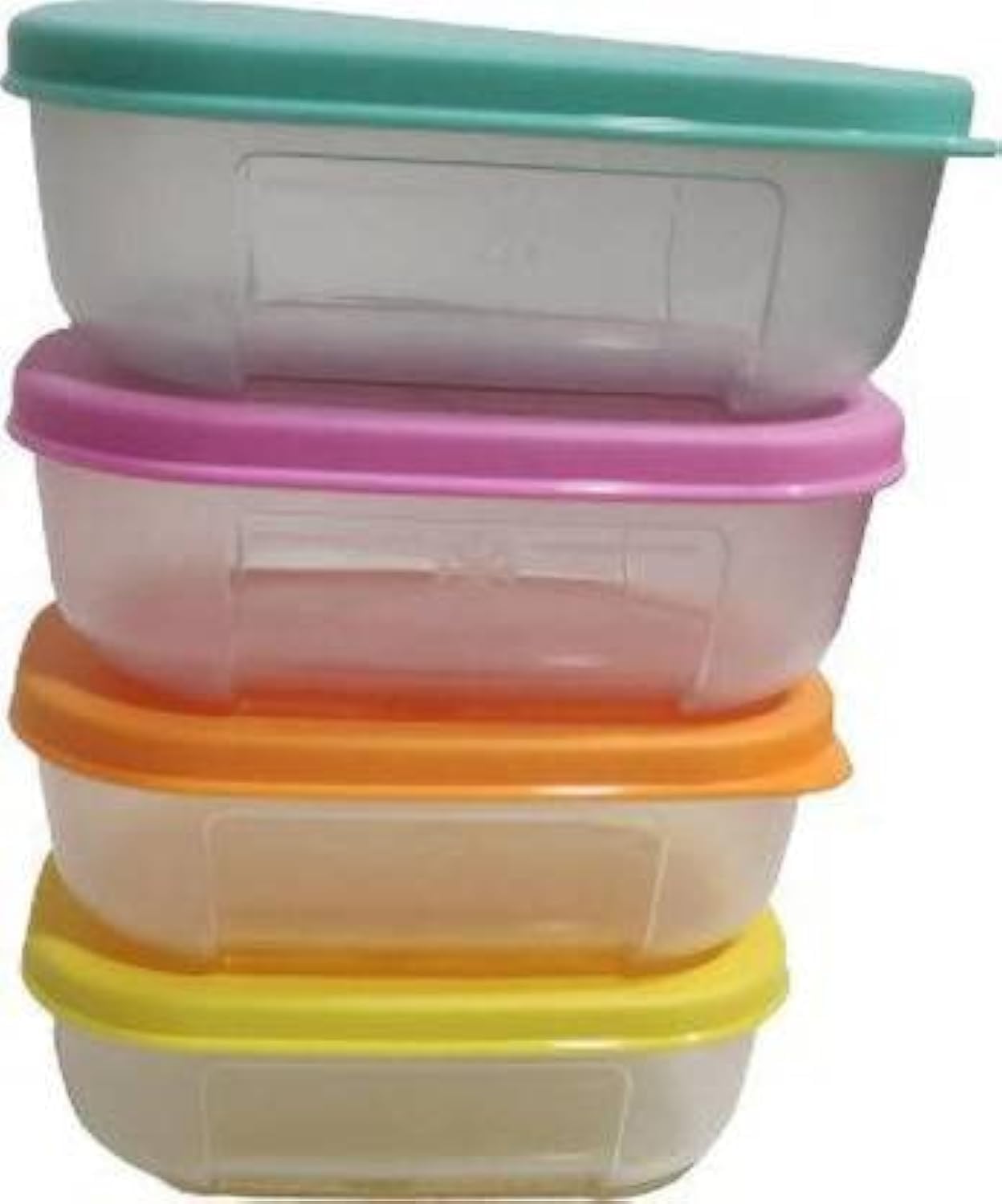 Tupperware  140 Ml Plastic Utility Container (Pack Of 4, Multicolor)