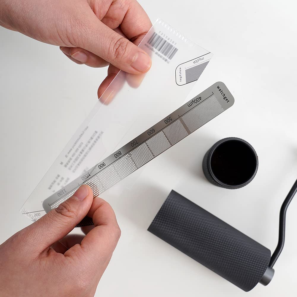 watchget Stainless Steel Coffee Measuring Ruler Tool for Precision Grind Size - Clear