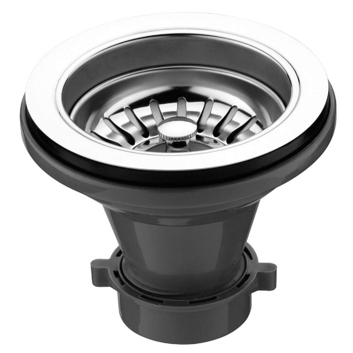 Wellssinkware 22 Guage Stainless Steel Rectangular Single Bowl Topmount Kitchen Bar Sink Package Cmt1515-6-1-Stainless Steel Kit