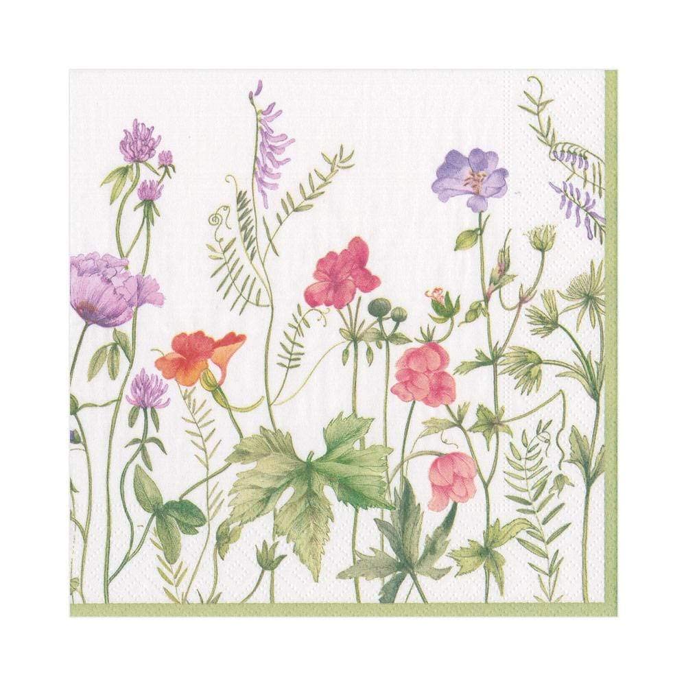 Caspari French Floral Paper Luncheon Napkins - 20 Per Package