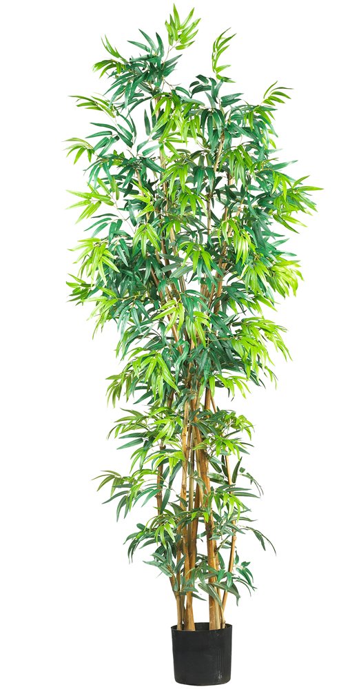 Nearly Natural 7ft. Curved Bamboo Silk Tree