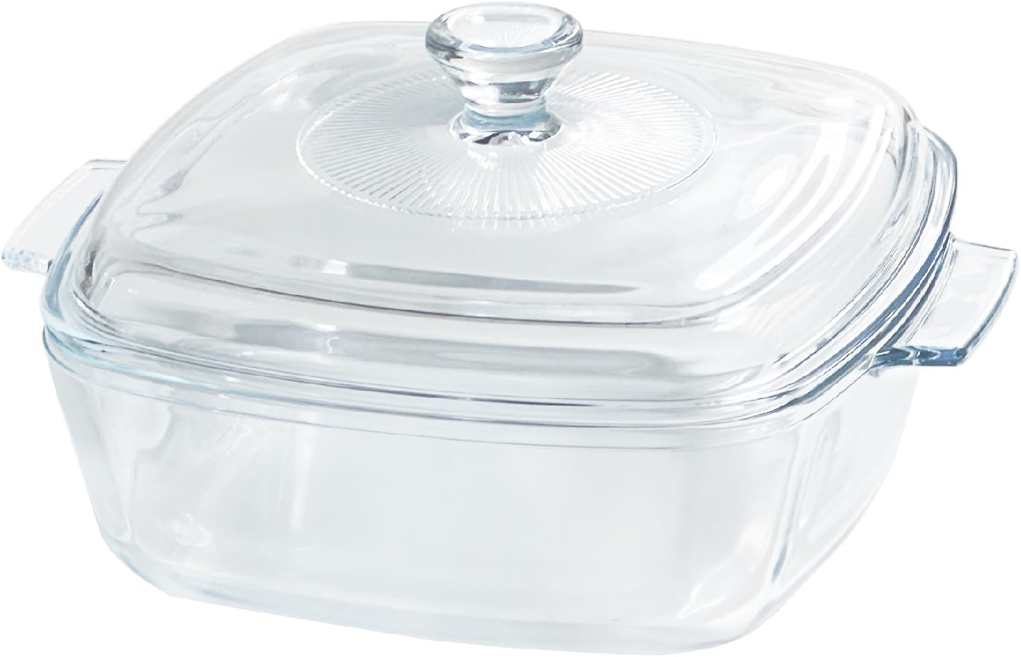 1.2L Tempered Glass Casserole Dish for Oven with Lid, Small Square Microwave Oven Baking Dish with Glass Lid