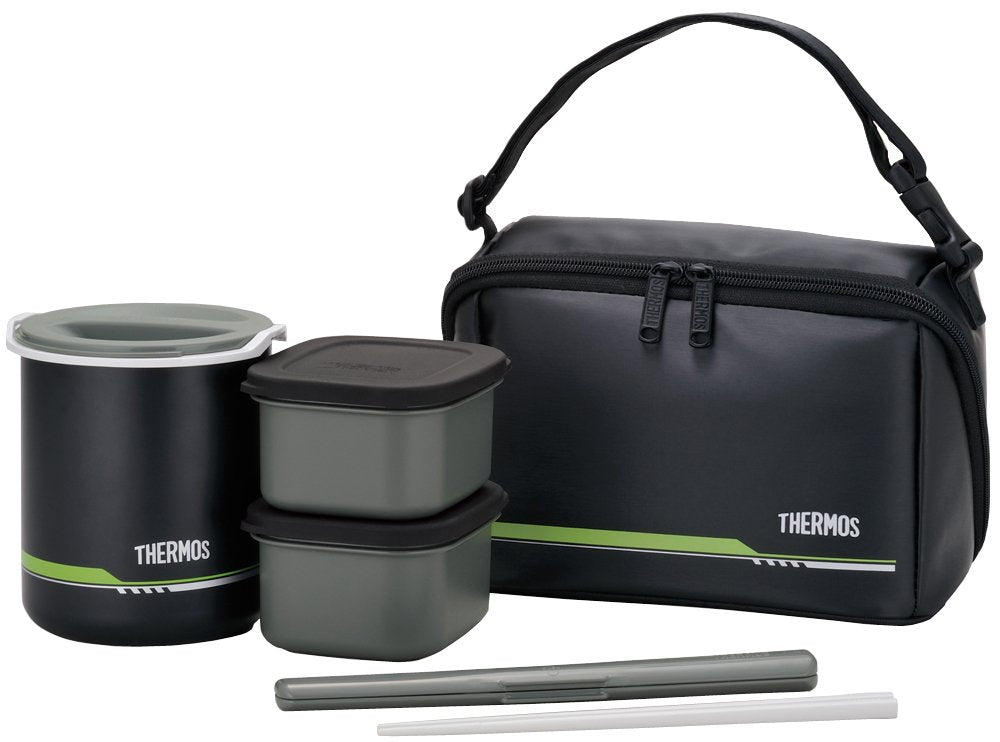 Thermos DBQ502 MTBK Thermal Lunch Box, Approx. 0.3 fl oz (1 g), Matte Black
