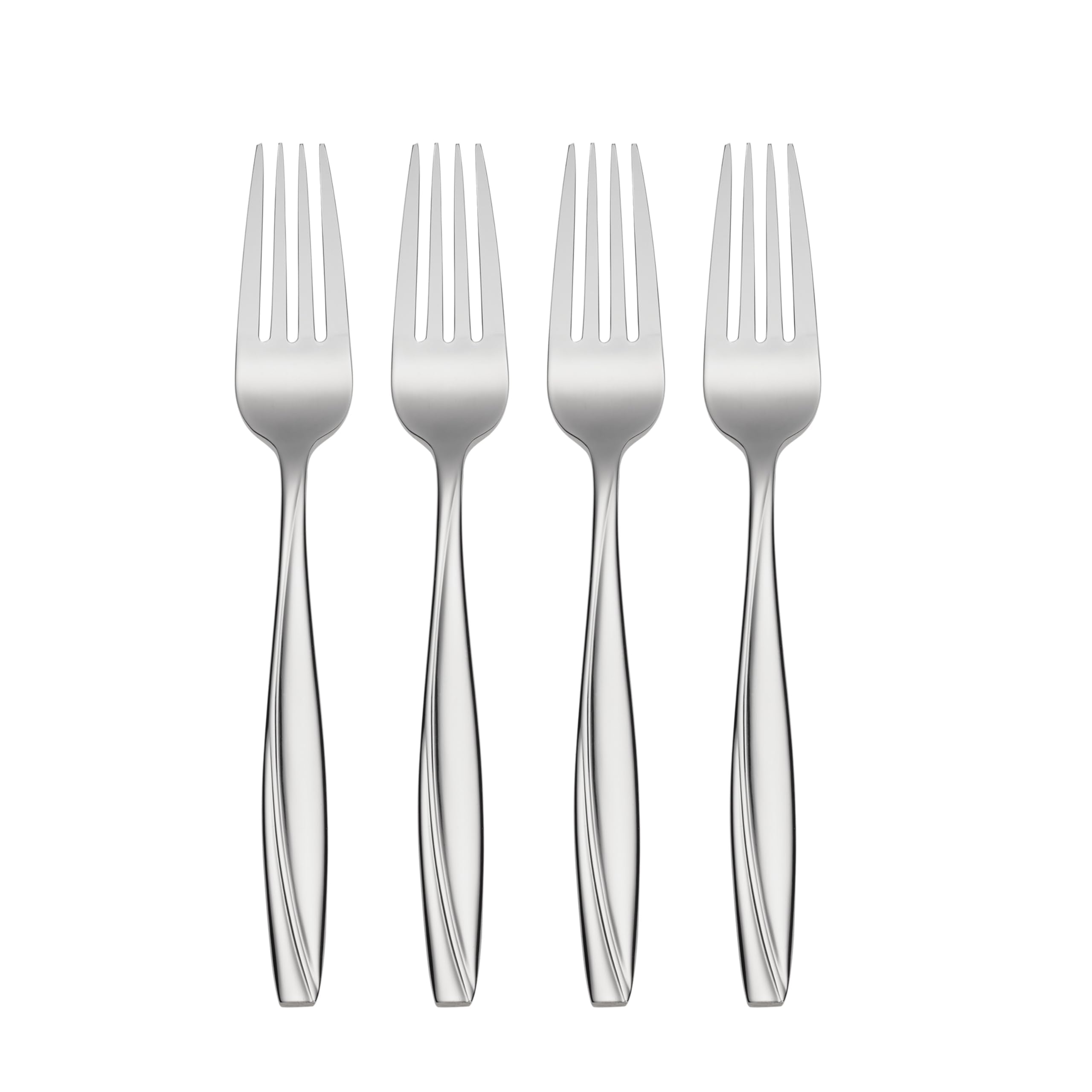 Oneida Camlynn Everyday Flatware Dinner Forks 18/0 Stainless Steel, Set Of 4, Silver