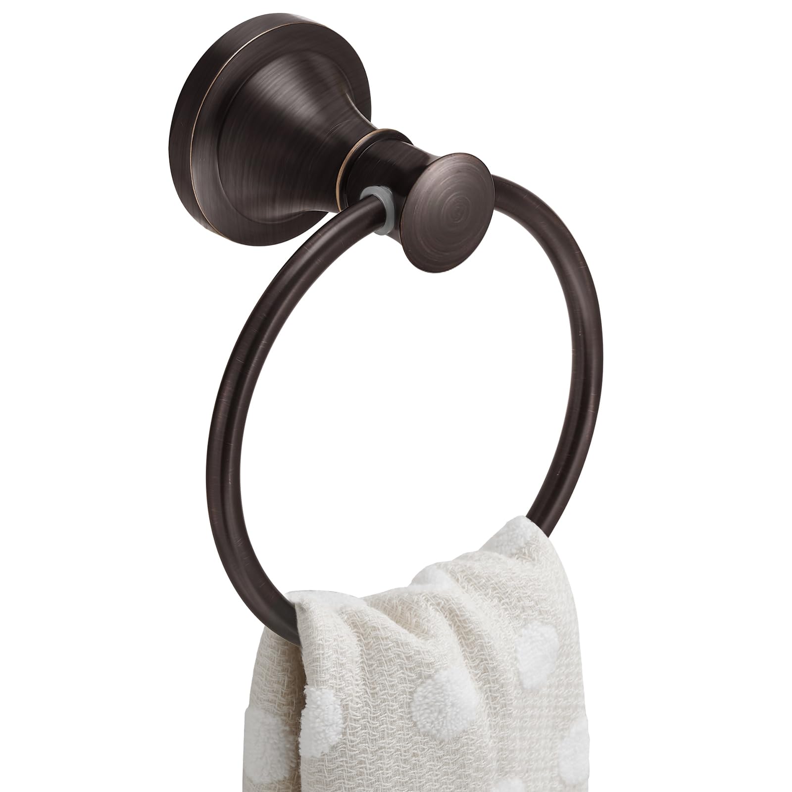 BESy Oil Rubbed Bronze Bathroom Hand Towel Ring Towel Holder  Wall Mounted Bathroom Hardware Accessory