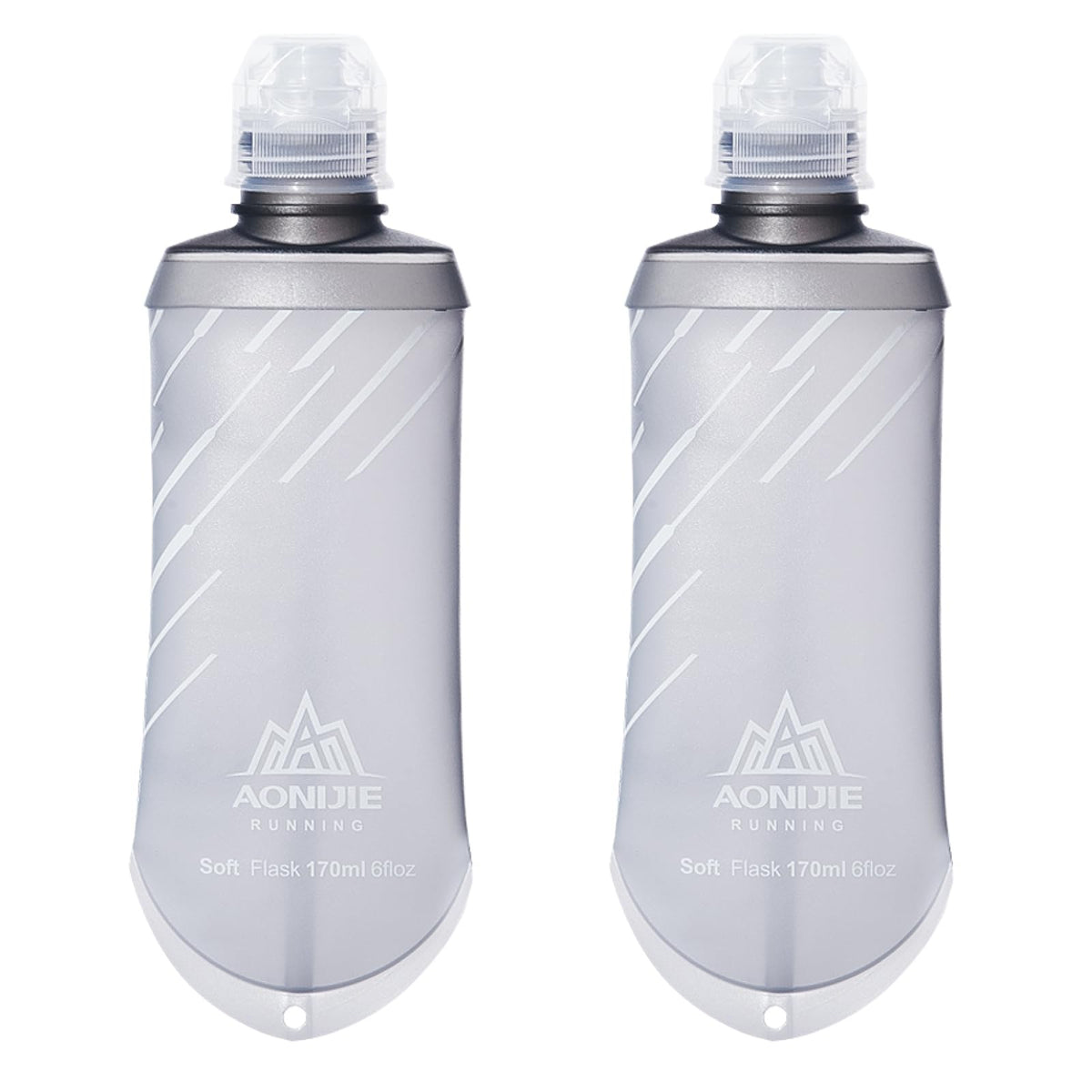 Triwonder Water Bottles Tpu Soft Flasks Collapsible Running Flasks For Hydration Pack Backpack Hiking Cycling (170Ml/5.75Oz - Pa