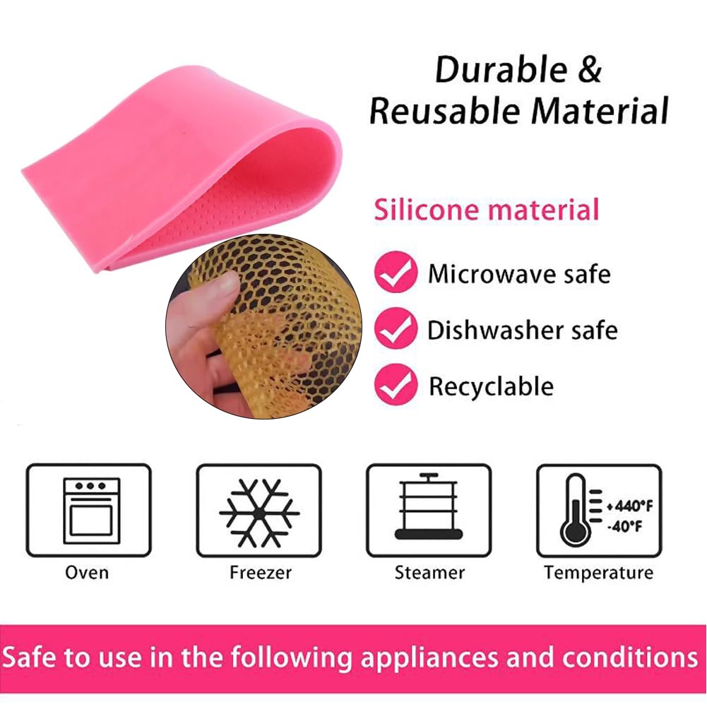 2Pcs Honeycomb Grid Silicone Mold Honeycomb Bees Silicone Fondant Cake Mold ,Lace Mat Mould Honey Honeycomb Shape Embossing Mat