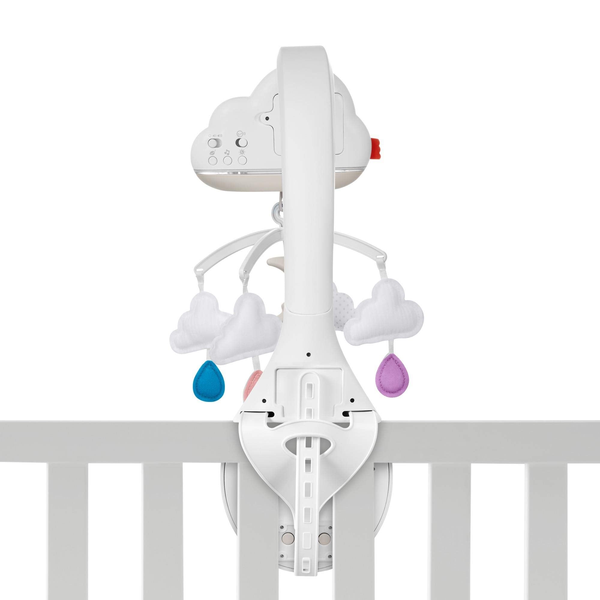 Fisher-Price Sound Machine Calming Clouds Mobile & Soother Convertible Crib to Tabletop with Music & Lights for Newborn to Toddl