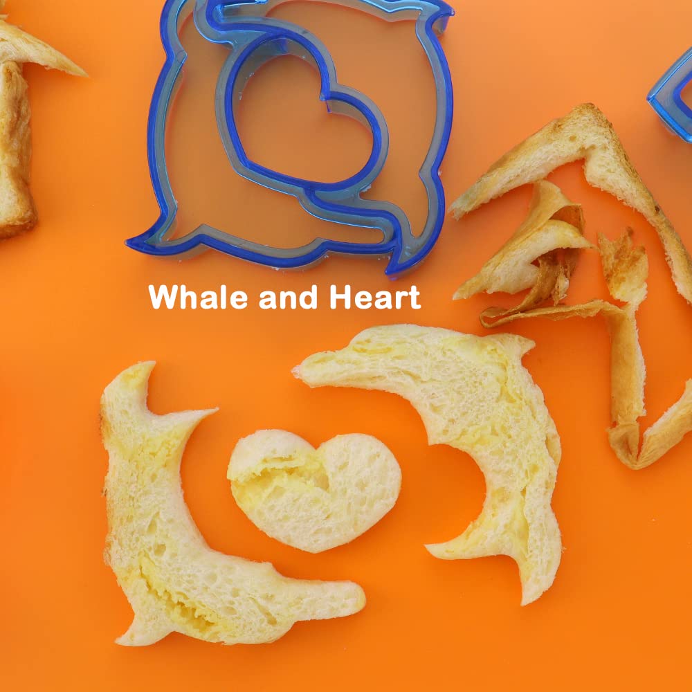 Hengke 3 Pcs Sandwich Mold Sandwich Cutter In Cute Color And Creative Shapes Sandwich Maker Crust Cutter For Kids Boys Girls Diy