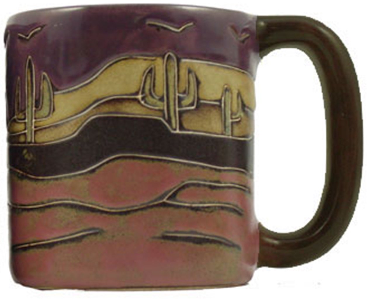 Mara Stoneware Mug - Desert Scene - 16 Oz
