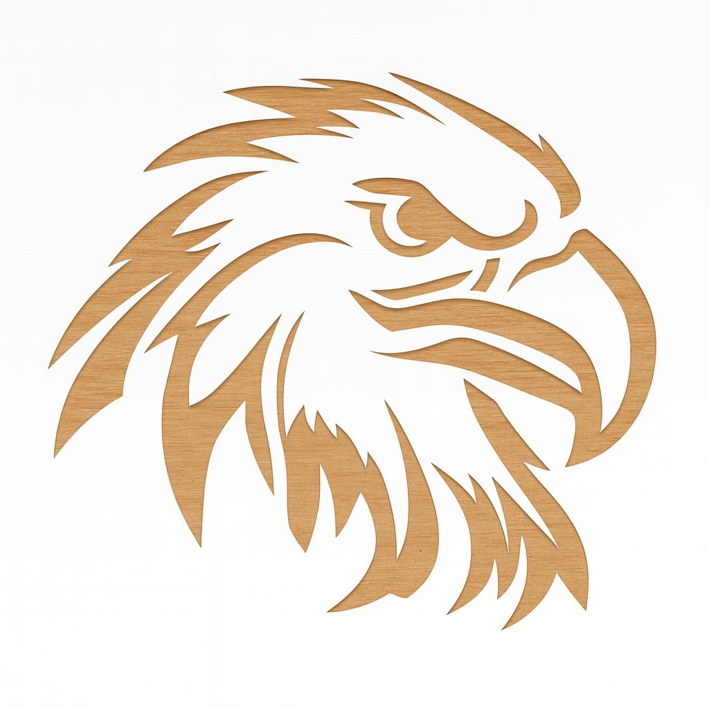 Eagle Stencil for Painting on Wood, Canvas, Paper, Fabric, Walls and Furniture 10 x 10 inch, Eagle Stencil, Stencils Home Dcor, 