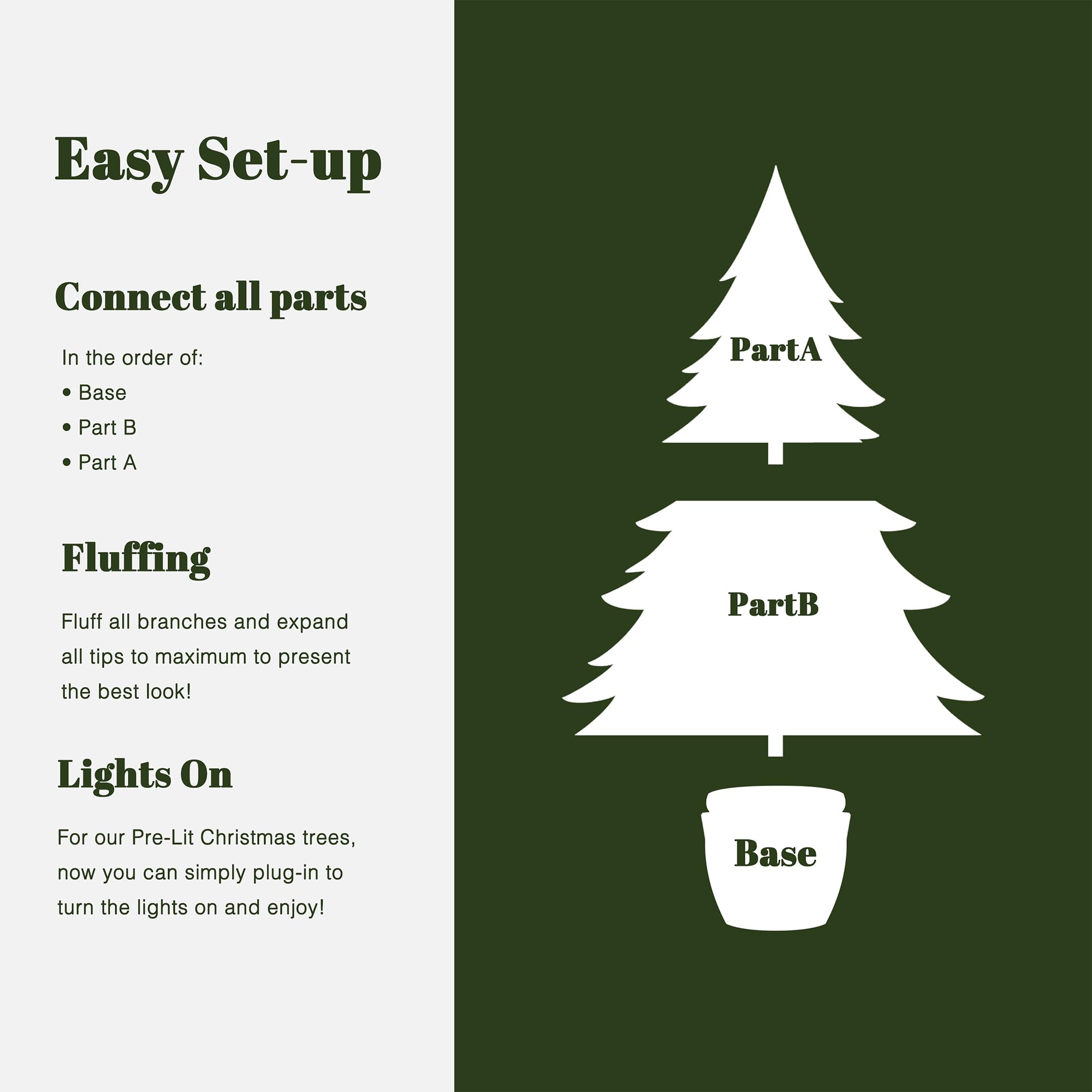 LuxenHome 4FT Small Christmas Tree, Slim Potted Christmas Trees with 100 Warm White LED Lights, Artificial Pine Tree with Pine C