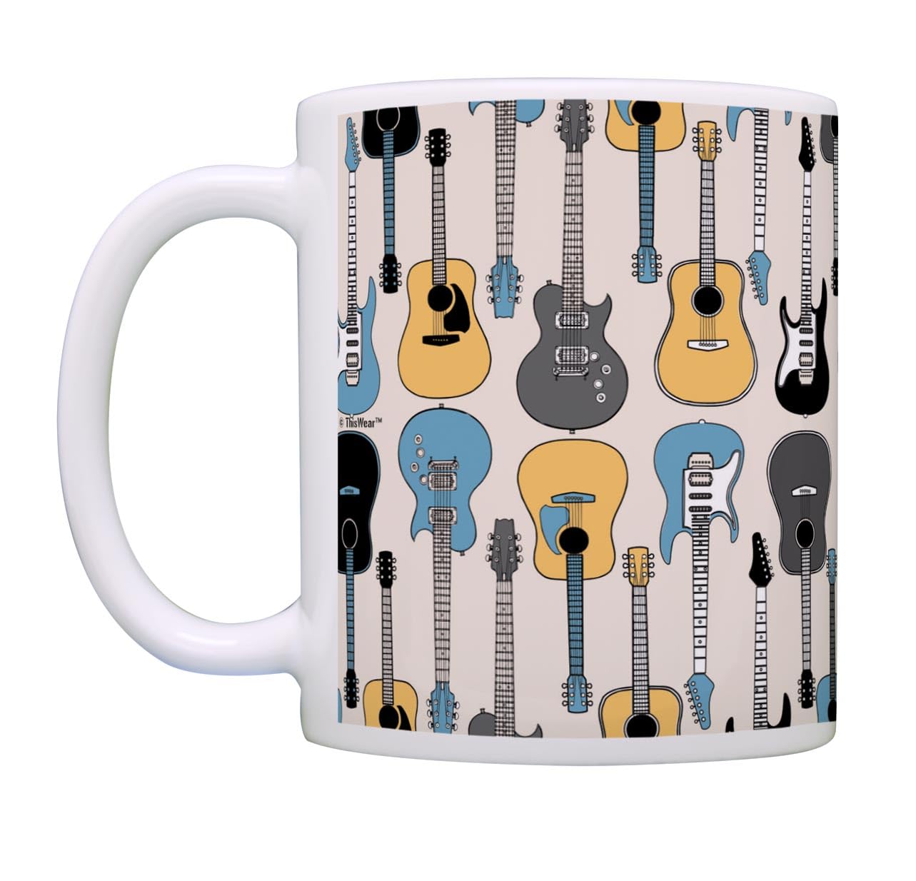 Electric Acoustic Guitars Coffee Mug Tea Cup Guitars