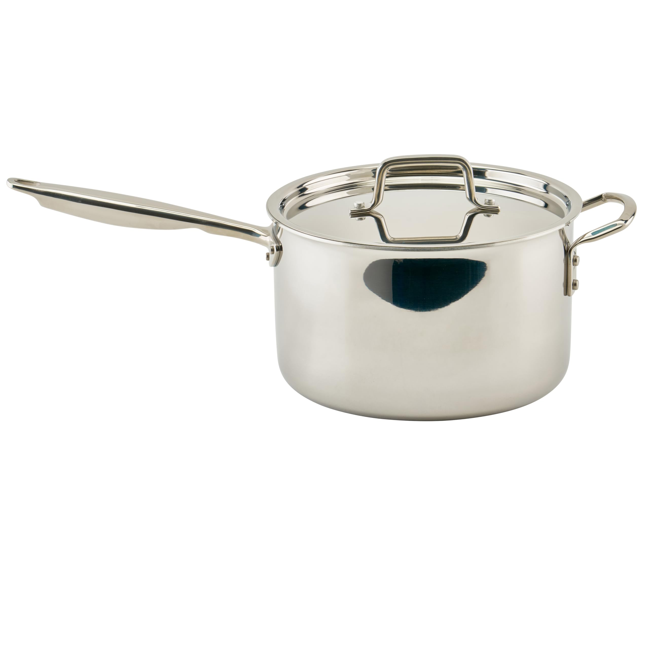 WINCO TriPly Sauce Pan, 7quart, Silver