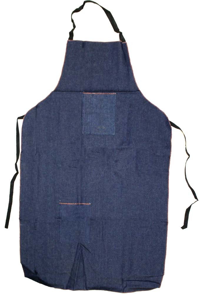 Dab 25'' X 34'' (63.5 X 86.4 Cm) Denim Apron With 2 Pockets | 23.5'' (59.7 Cm) W X 32'' (81.3 Cm) L | Robust Construction | Ergo