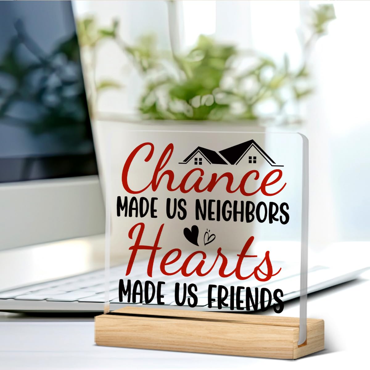 Neighbor Gifts, Funny Friend Gifts for Women Men, Friendship Gifts for Friends, Birthday Christmas Gifts for Friends Neighbor, C