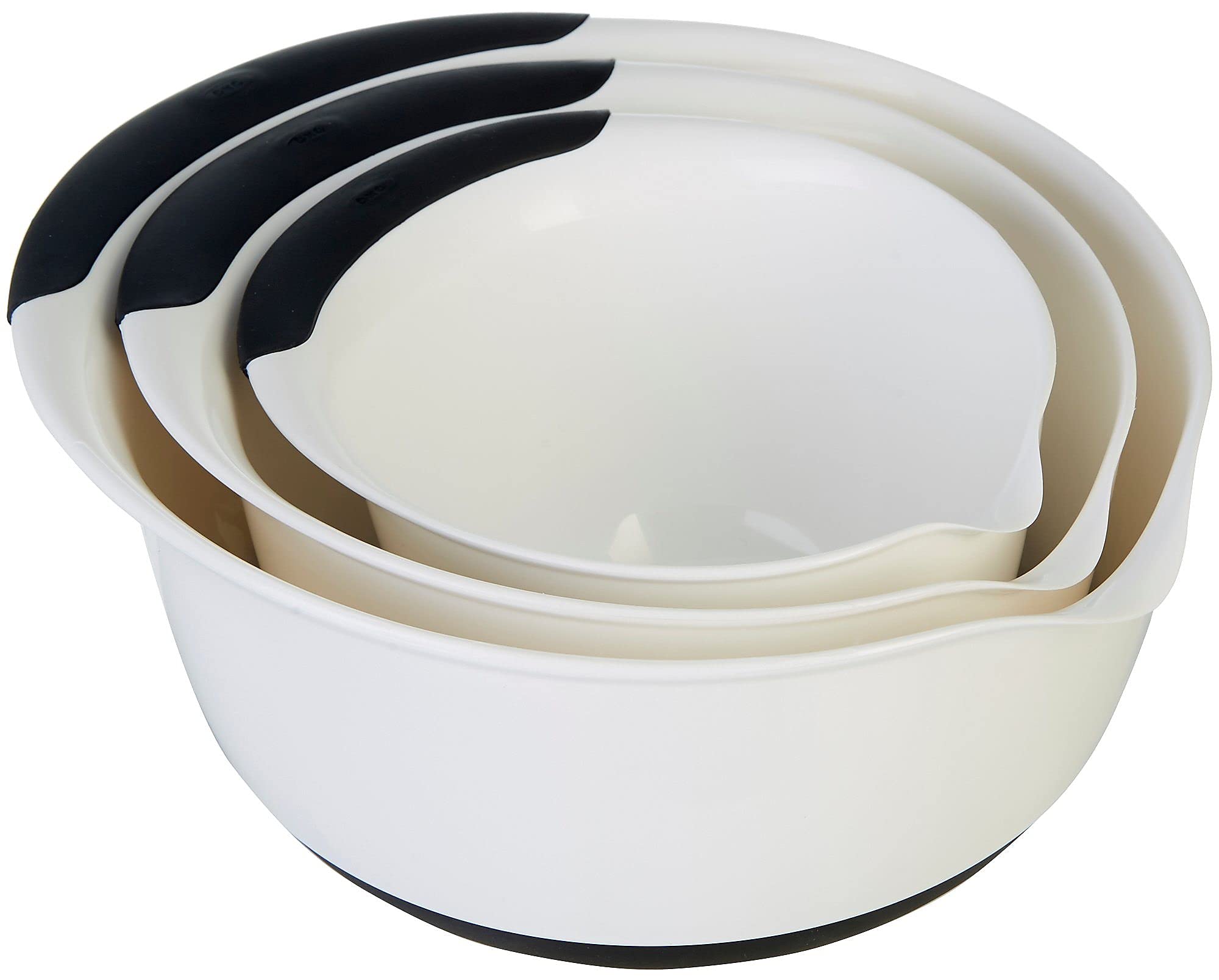 Oxo 3 Piece Mixing Bowl Set Plastic Asst, 3 Ea