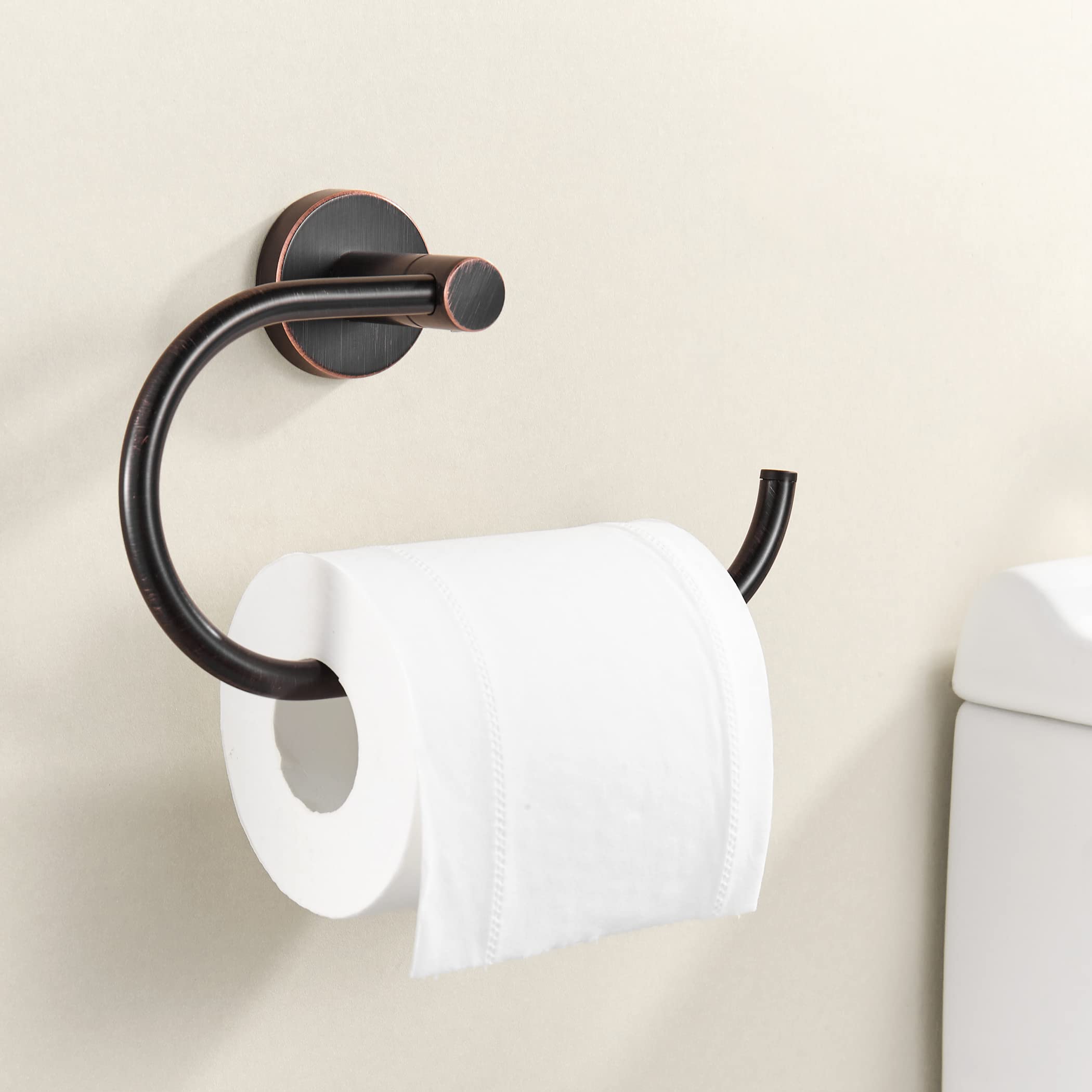 BigBig Home Bronze Toilet Paper Holder  Bathroom Toilet Roll Holder Oil Rubbed  Wall Mounted Toilet Tissue Holder Farmhouse Rustic ORB