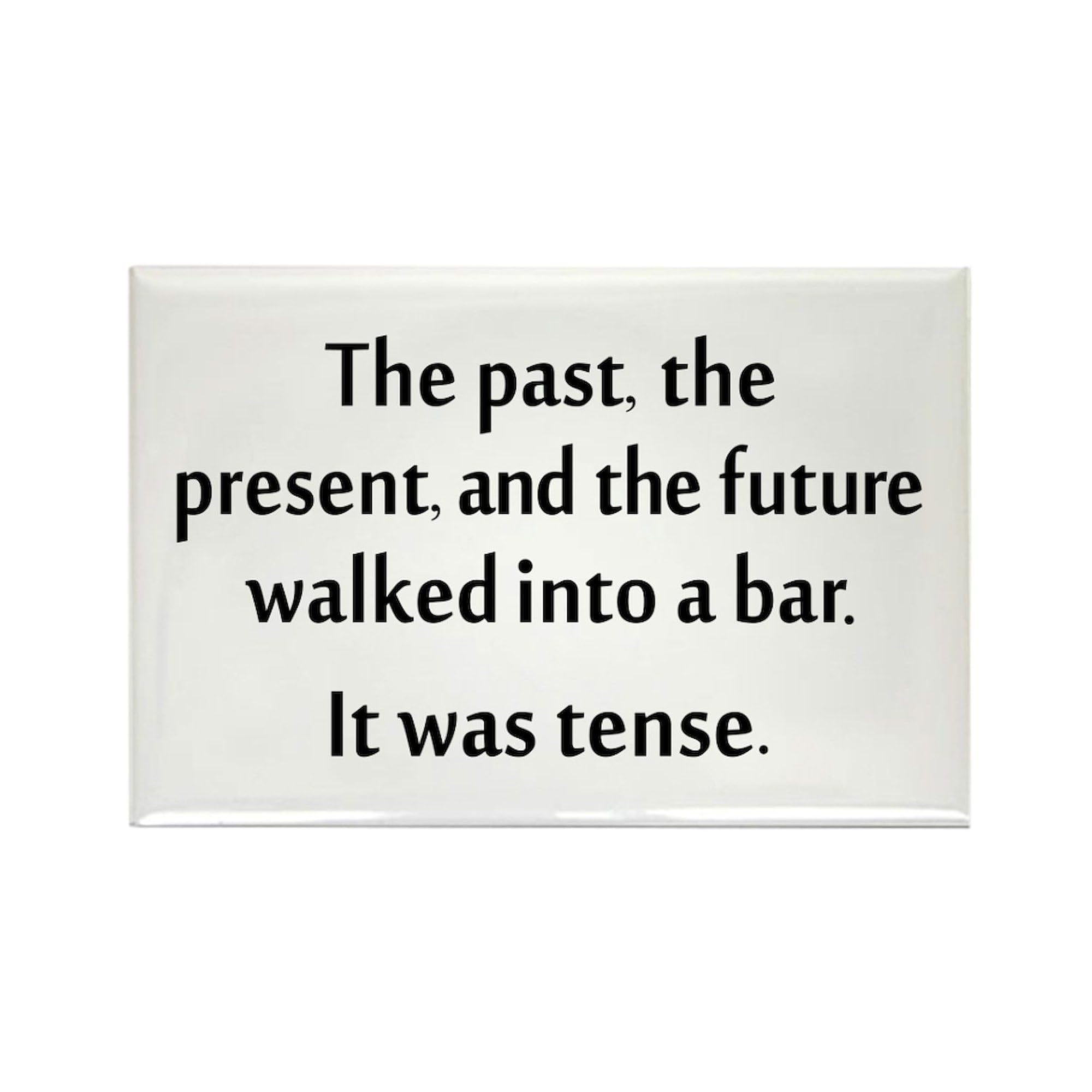 Cafepress Grammar Joke Rectangle Magnet, 3''X2'' Refrigerator Magnet