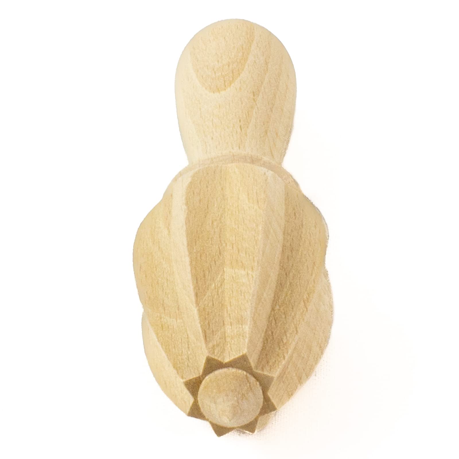 Citrus Juicer Reamer, Raw Wood Uncoated Natural European Beechwood