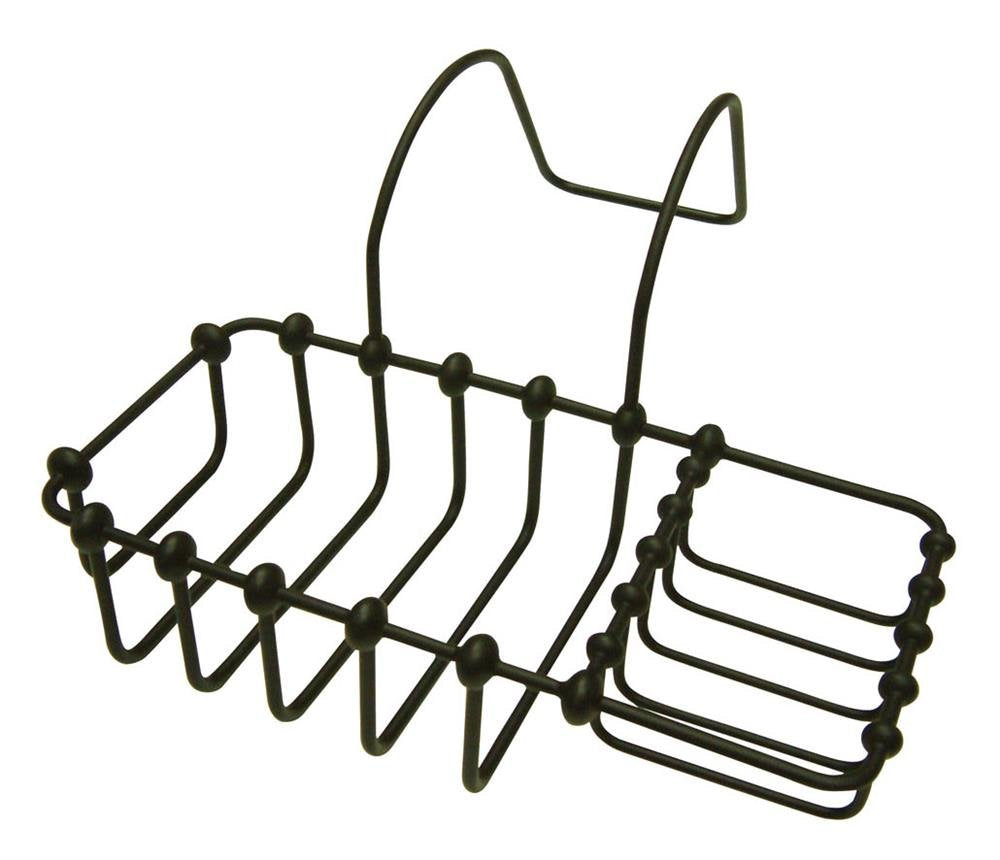 Kingston Brass Cc2165 Vintage 8-Inch X 4-Inch Claw Foot Bath Soap And Sponge Holder, 9-1/4-Inch, Oil Rubbed Bronze