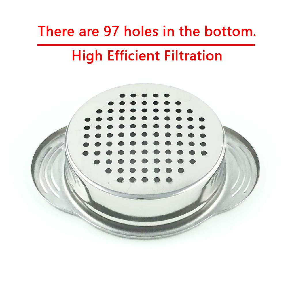 Can Strainer - Tuna Strainer - Food Grade 304 (18/8) Stainless Steel, Dishwasher Safe, Food Strainer, Can Colander, Easy To Clea