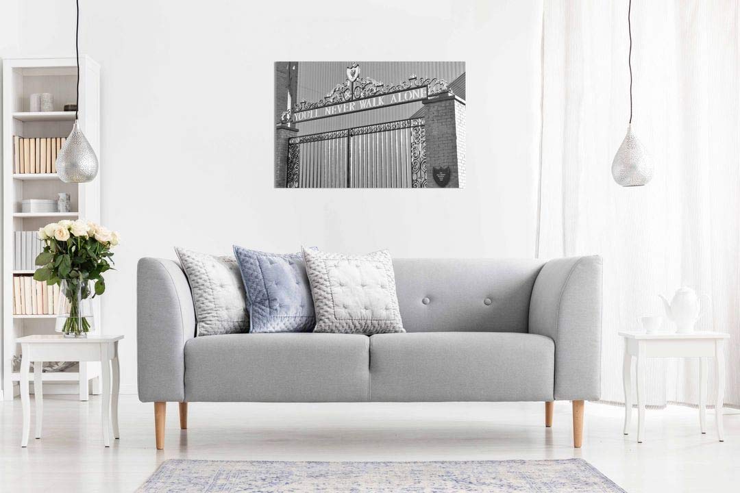 Liverpool Fc You'Ll Never Walk Alone Canvas Wall Art Picture Print Home Decor (30X20)