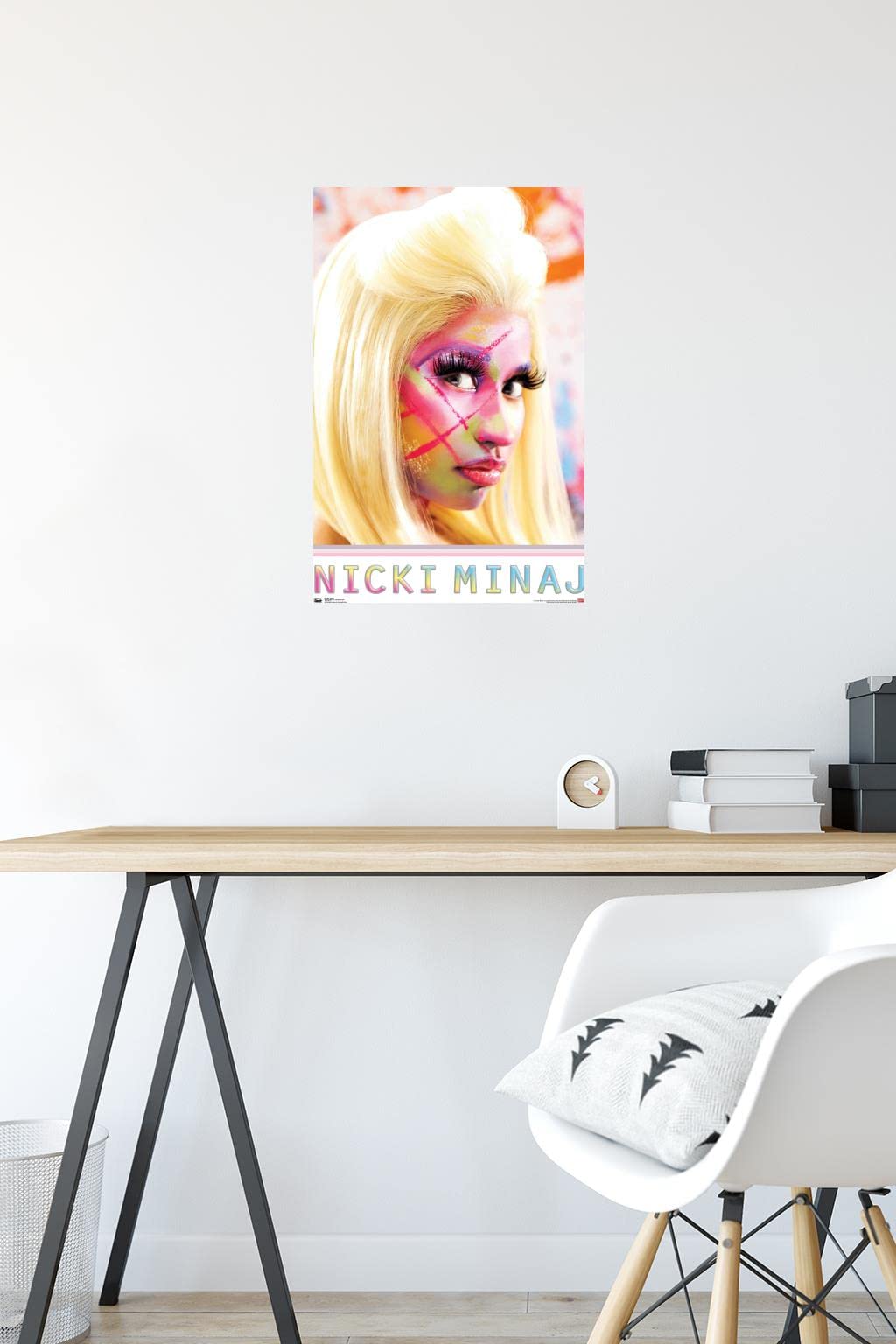 Trends International Nicki Minaj - Face Paint Wall Poster, 14.725'' X 22.375'', Premium Unframed Version