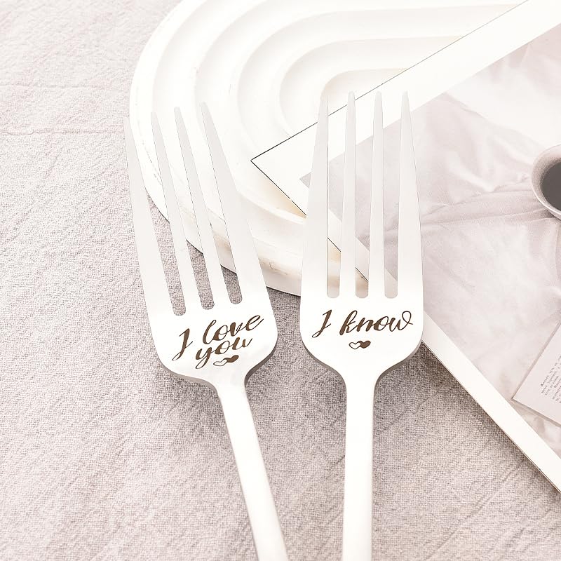 I Love You I Know Forks For Couples Wedding Gifts For Husband Birthday Gift From Wife Anniversary Day Gifts For Girlfriend Gifts