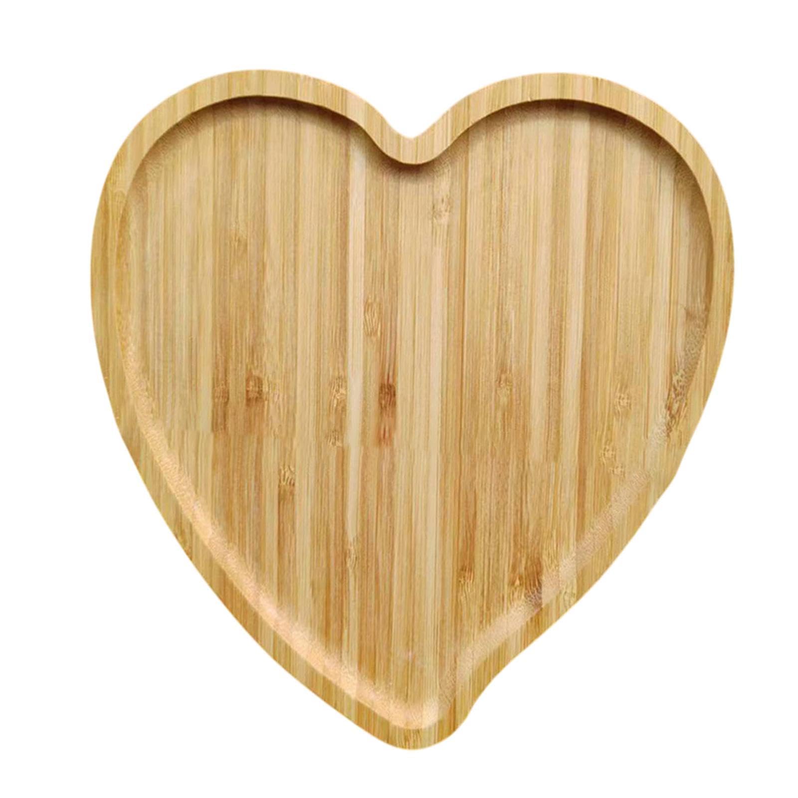 Atorse Serving Tray Wood Multipurpose Food Tray For Coffee Table Camping Restaurant 13Cmx12.5Cmx1.7Cm