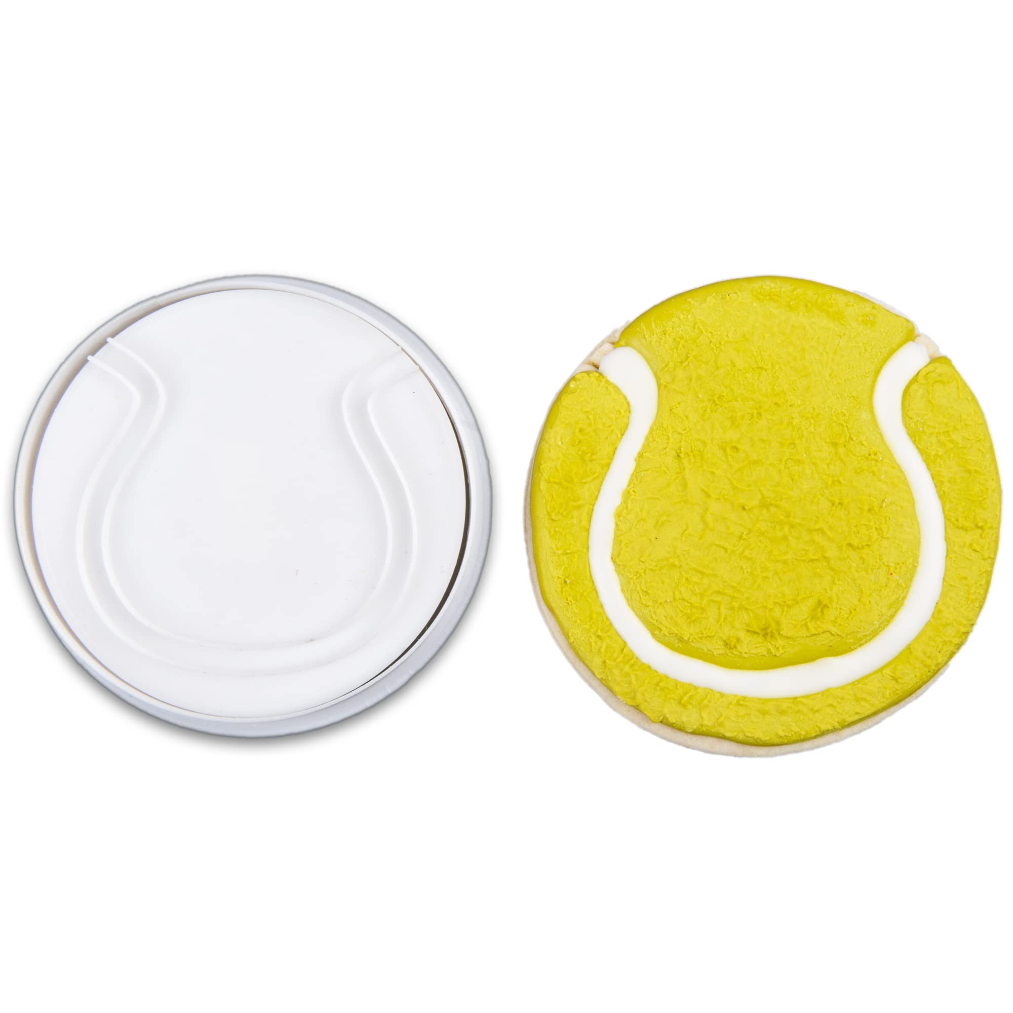 Mostop Tennis Cookie Cutter With Stampers, 3D Sports Cookie Cutter Set, Cake Decoration Tools Birthday Party Supplies Favors