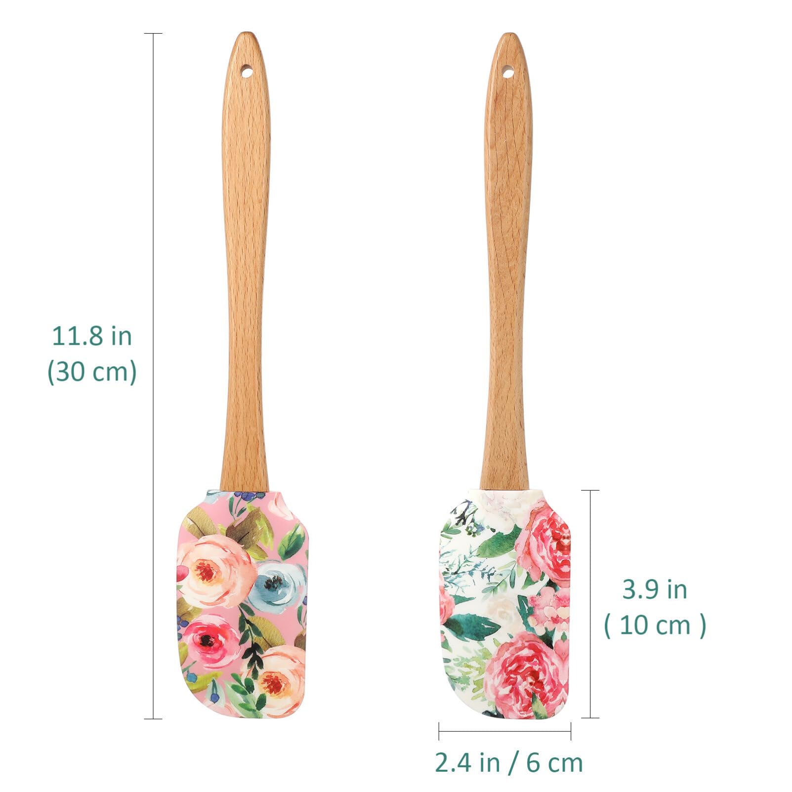 2Pcs Cake Cream Spatula Silicone Cake Scrapers Cake Accessories Kitchen Butter Scrapers Baking Spatulas For Kitchen Reusable But