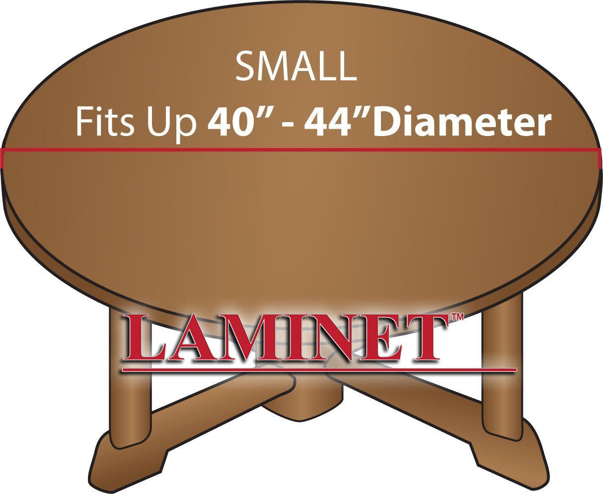 Laminet - Deluxe Cushioned Heavy-Duty Elastic Edged Quilted Table Pad - Small Round - Fits Tables Up To 44'' Diameter - The Ulti
