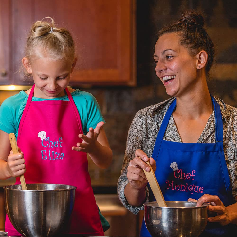 The Apronplace Personalized Chef Any Name Child Apron Long Add Your Own Name For Kids, Kitchen, Baking