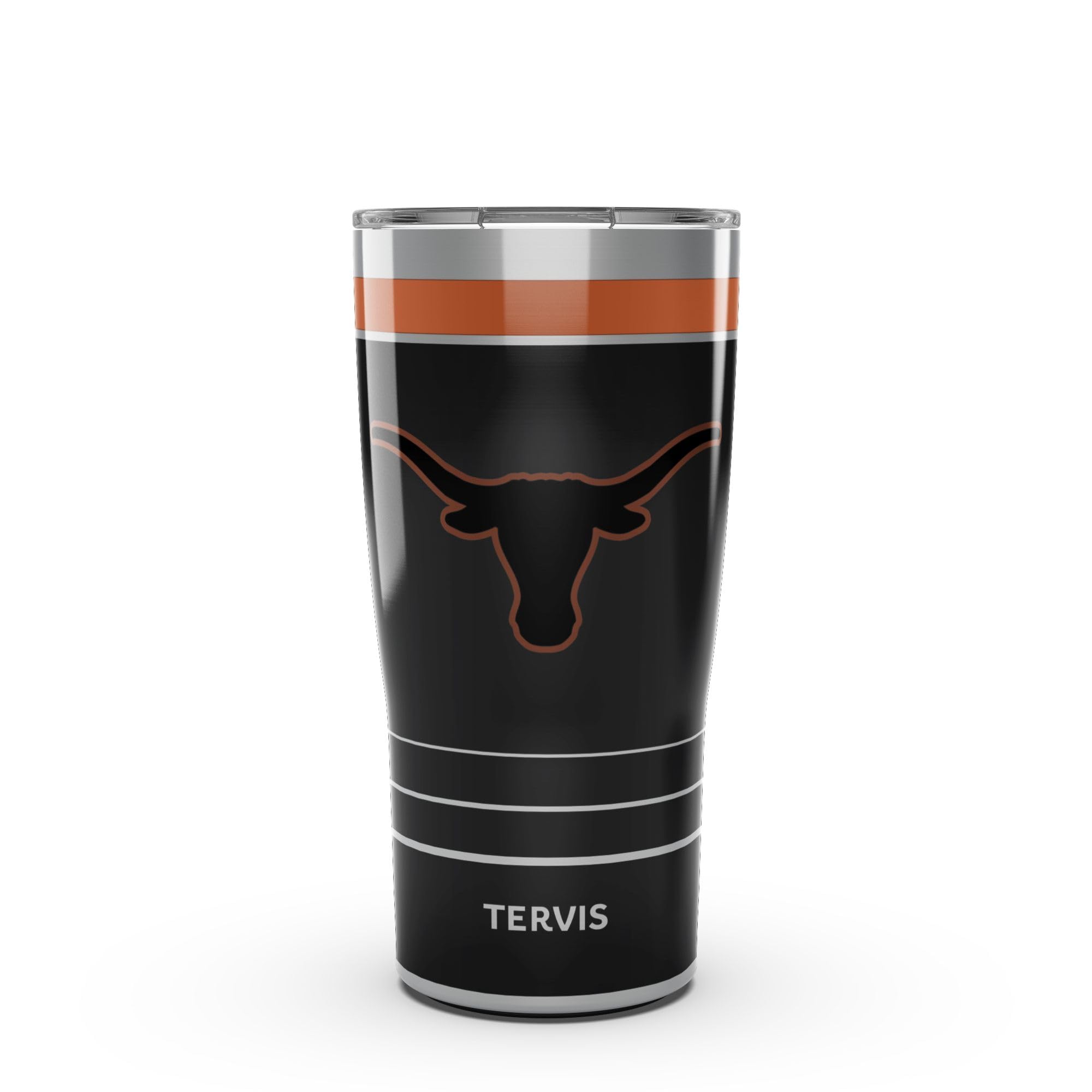 Tervis Traveler Texas Longhorns - Night Game Triple Insulated Tumbler Travel Cup Keeps Drinks Cold & Hot, 20oz, Stainless Steel