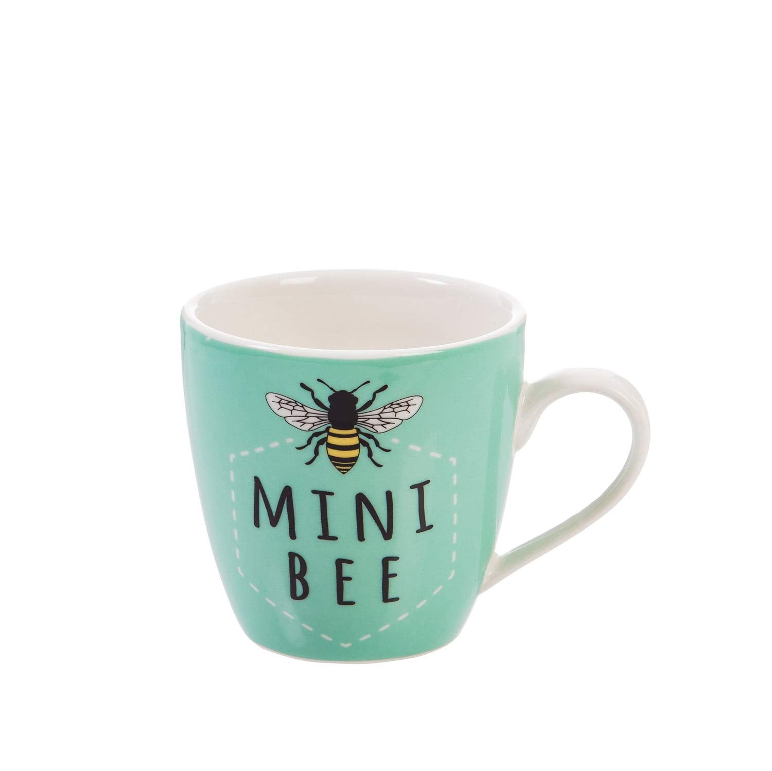 Cypress Home Queen Bee Mini Bee Mommy And Me Ceramic Cups | Gift Set Of 2 | Maternity Mothers Day Gift | Ceramic Coffee Hot Choc