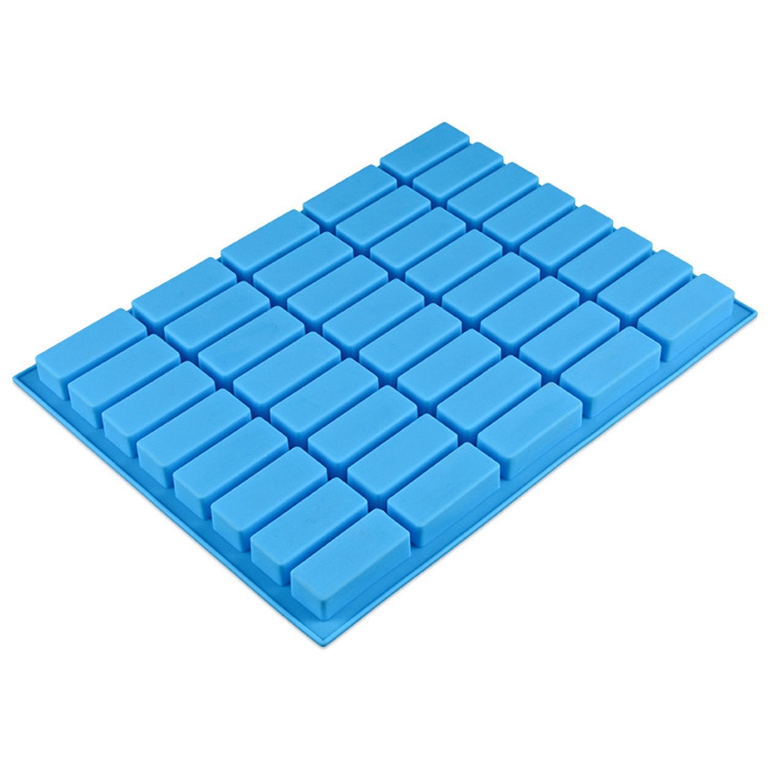 V-Fox 40 Cavities Rectangle Caramel Silicone Molds For Chocolate Truffles, Ganache, Jelly, Candy And Praline, Ice Cube Tray, Ran